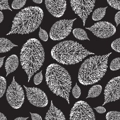 Autumn leaves seamless pattern floral background N34