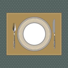 Table setting in classic style 1