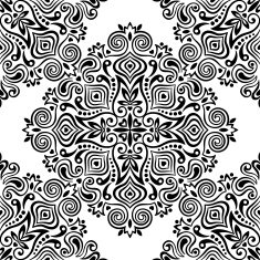Seamless background with abstract ethnic pattern N17