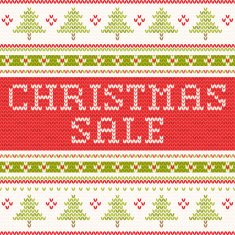 Christmas Sale - northern style knitted pattern