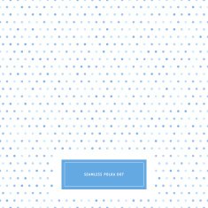Seamless polka dot pattern with label