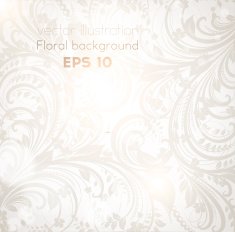 Floral Retro Background for Vintage Design N1389