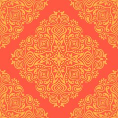 Seamless background with abstract ethnic pattern N18