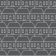 Seamless pattern with country houses N9