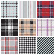 Seamless textured plaid pattern