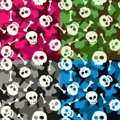Skulls Camo Seamless Pattern free image download