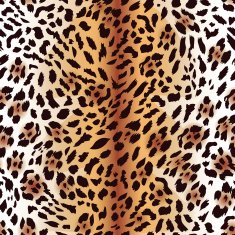Amur leopard fur seamless vector print