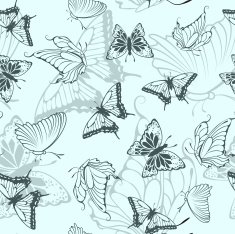 Seamless butterfly pattern N8