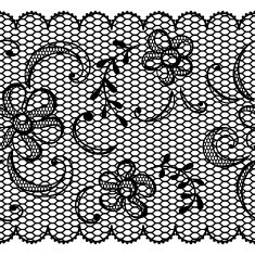 Old lace background ornamental flowers Vector texture N12