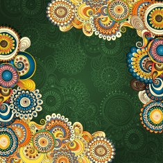 Vector abstract floral decorative background N56