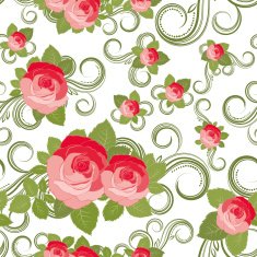 Seamless background with roses N3