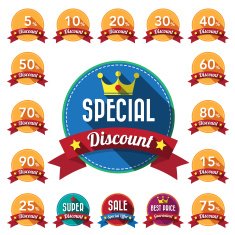Set of retro vintage badges and labels N7