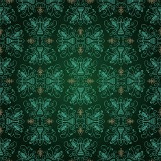 Seamless Green Pattern N3