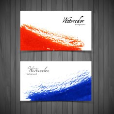 Watercolor design cards
