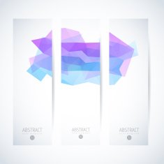 Abstract vector vertical mosaic banners N82