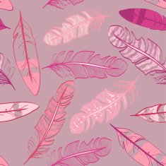Seamless pattern of bird feathers N4