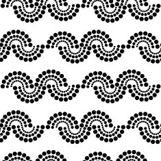 Geometric abstract monochrome seamless pattern with circles N5