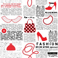Fashionable background with imitation of newspaper