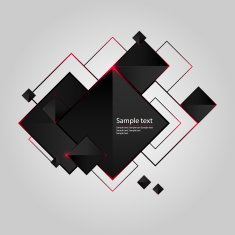 Geometrical vector background with black N2