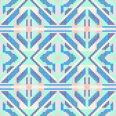 Knitted Seamless Fabric Pattern Beautiful Blue Knit Texture