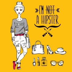 Hipster girl N31