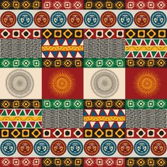 Seamless mayan aztec pattern