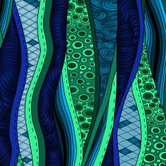 Vintage decorative waves background N10