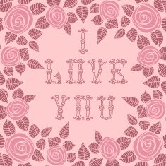 Vintage card for Valentine's Day N5