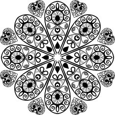 Vector greeting ornate background N10