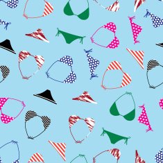 bikini swimsuit pattern eps10
