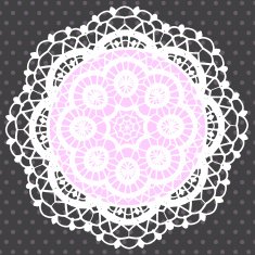 Background with ornamental round lace pattern N3
