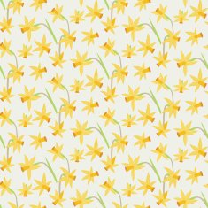 Elegance Seamless pattern with narcissus flowers