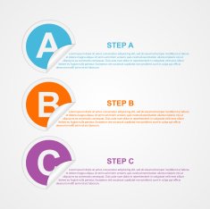 Abstract paper infographic N6