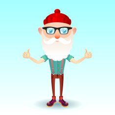 Hipster grandpa N2