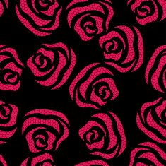 Lace floral seamless pattern