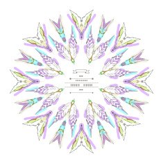 Dream catcher vector illustration N7