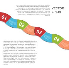 Abstract paper infographic Vector illustration N2