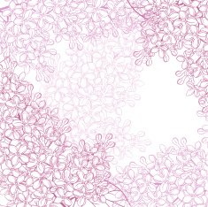 Vector background for design with flowers of lilac N2