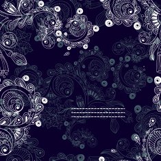 Vector floral decorative background N25