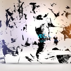 Abstract Ink Blot for Grunge Backgound N323