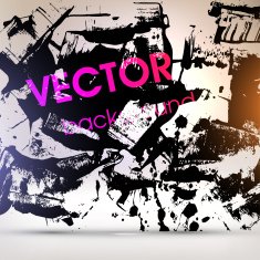 Abstract Ink Blot for Grunge Backgound N324