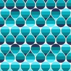 Seamless pattern with raindrops