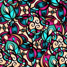 Colorful abstract seamless pattern N12