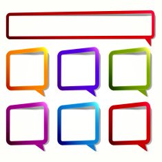Long and square sticker N2