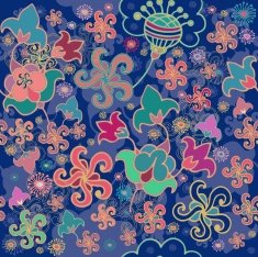 Fantasy floral pattern