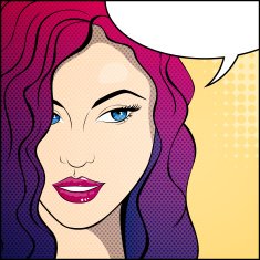Vector Pop Art Woman N2