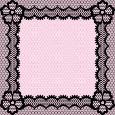 Vintage lace frame abstract ornament Vector texture N6