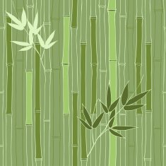 Seamless green bamboo pattern
