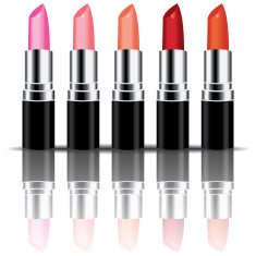 colorful lipstick vector