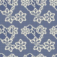 Old lace background ornamental flowers and hearts